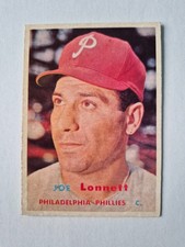 1957 Topps - Joe Lonnett #241 - Philadelphia Phillies - EX/NM - Vintage MLB