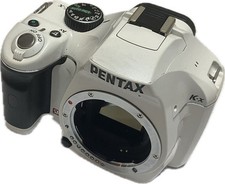  Near MINT Pentax k-x White "Rare Color" "Tested Working"