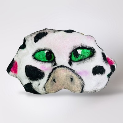 Novelty Cow Mask Costume Cosplay Animal Handmade Decorative Funky Therian