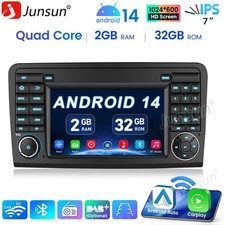 Android 14 Autoradio GPS Navi RDS WIFI F&uuml;r Mercedes Benz ML/GL Klasse W164 X164