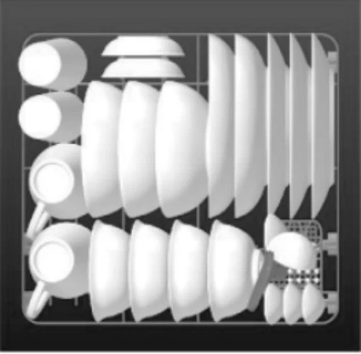 Mini Geschirrspüler 4.5L Spülmaschine Tischgeschirrspüler Freistehender 45cm  - Bild 2 von 4