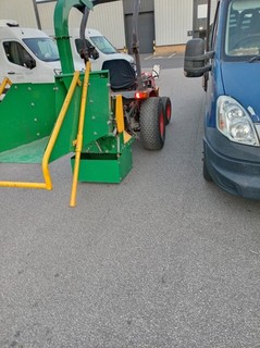 PTO Wood Chipper Attachment WC 8 18HP 200mm Green/Yellow Made in China