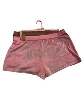 Juicy Couture 2 Pack Sleepwear ShortsLogo Soft Sz L Velour Pink Black