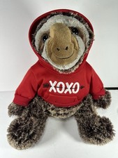 Dan Dee Collector's Choice Valentine Sloth Plush - Red "XOXO" Hoodie
