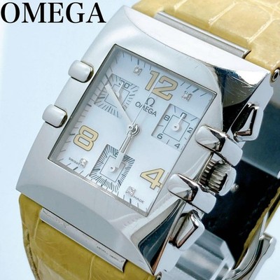 Omega Constellation Quadra Chronograph Diamond Shell Watch