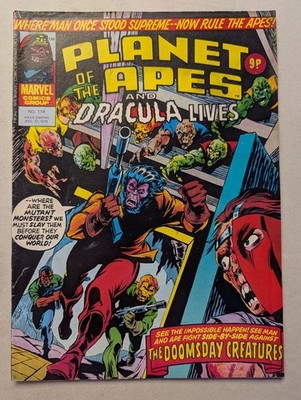 Planet of the Apes and Dracula Lives No 114, December 22nd 1976, Marvel UK