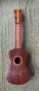 SOPRANO UKULELE, SOUTHERN CALIF.  STYLE; Spanish heel, 3 piece neck, Low G setup