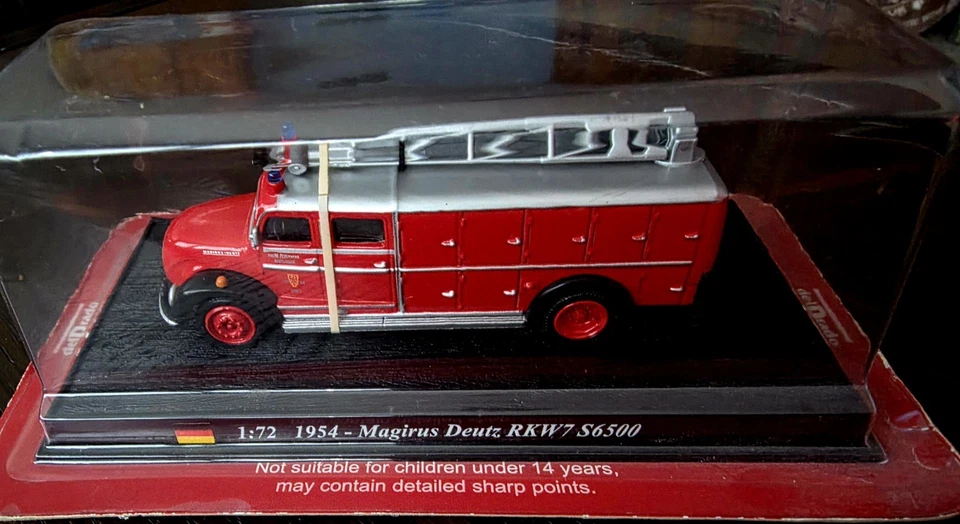 5 Atlas Collectibles 1:72 Fire Engine Diecast Metal Models Magirus, Dennis F12 - Image 2 of 4