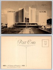 1933 Chicago World's Fair Chrysler Motors Building A Century of Progress