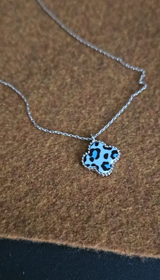 Juego de collar y pendientes Park Lane azul LEOPARDO LANA, venta al por menor $64 Foto 3 de 4