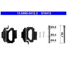 Zubehör-Satz Bremsbeläge für Ford Escort 5 AAL AFL ALL AVF ANL 6 GAL | 239953