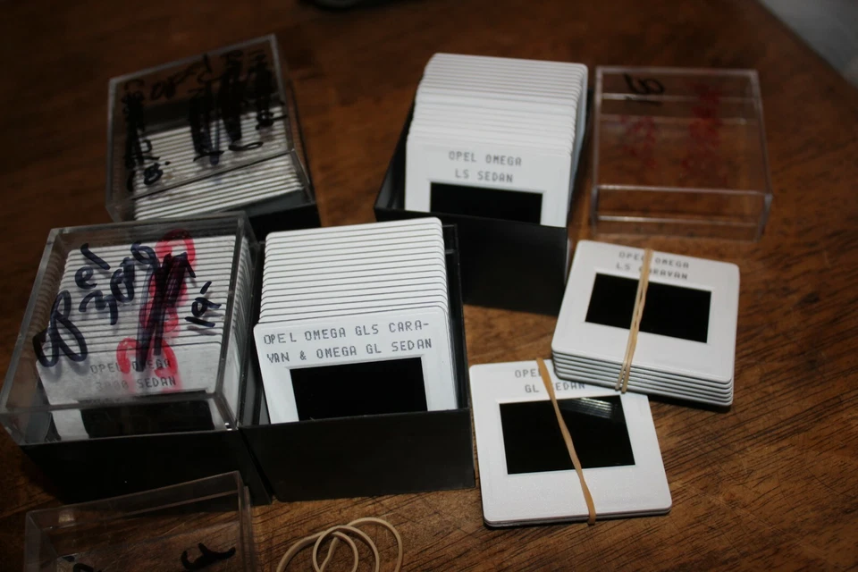 Огромный лот из 81 x 1987 Buick Opel промо цвет положительные слайды, 6 снимков Omega седан - Изображение 3 из 4