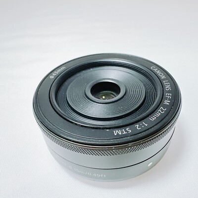 Canon EF-M 22mm F/2 STM AF Lens EOS EF-M Mount Black 13803145748| eBay