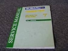 2003 Subaru Forester ELECTRICAL SYSTEM WIRING DIAGRAMS SCHEMATICS MANUAL X XS