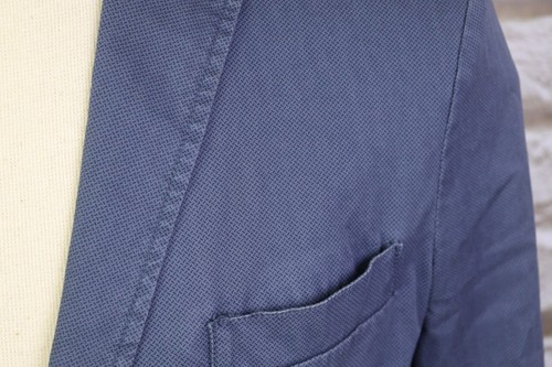 Blazer Boglioli blu stampata lana seno singolo taglia 52 - Foto 7 di 15