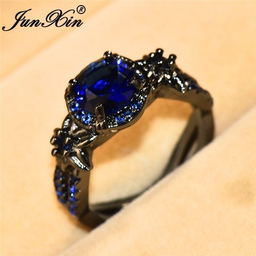 Women Flower Star Ring Pink Purple Zircon Stone Rings Boho Wedding Jewelry 1Pc - Picture 22 of 22