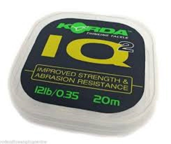 KORDA IQ2 FLUOROCARBON HOOKLINK 20M ALL SIZES NEW CARP FISHING LINE