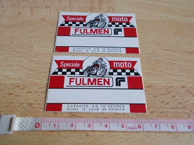 2 Small Stickers Fulmen Special Motorcycle
