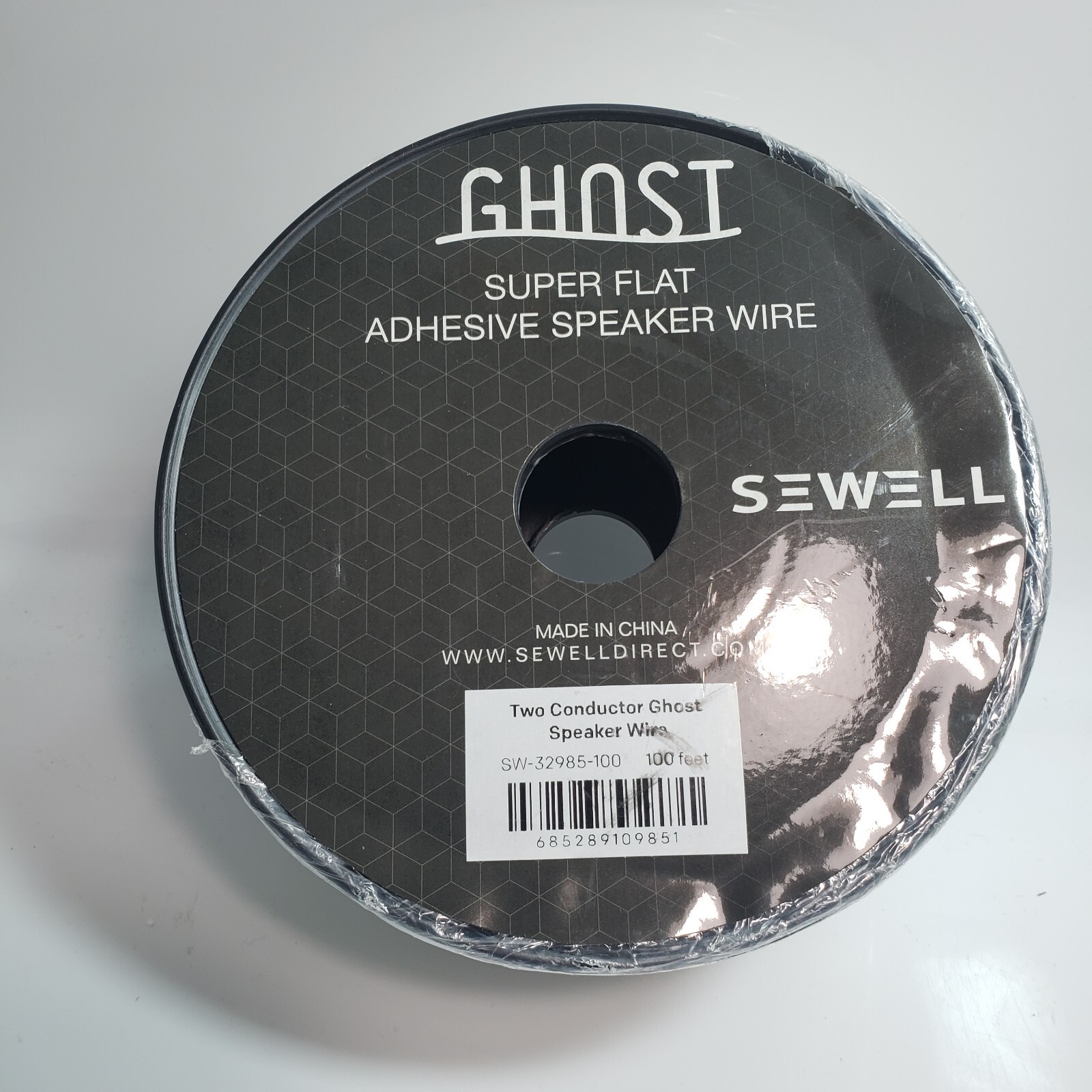 Ghost Wire 2.0, Super Flat Adhesive Speaker Wire, 16 AWG, 2 Conductor