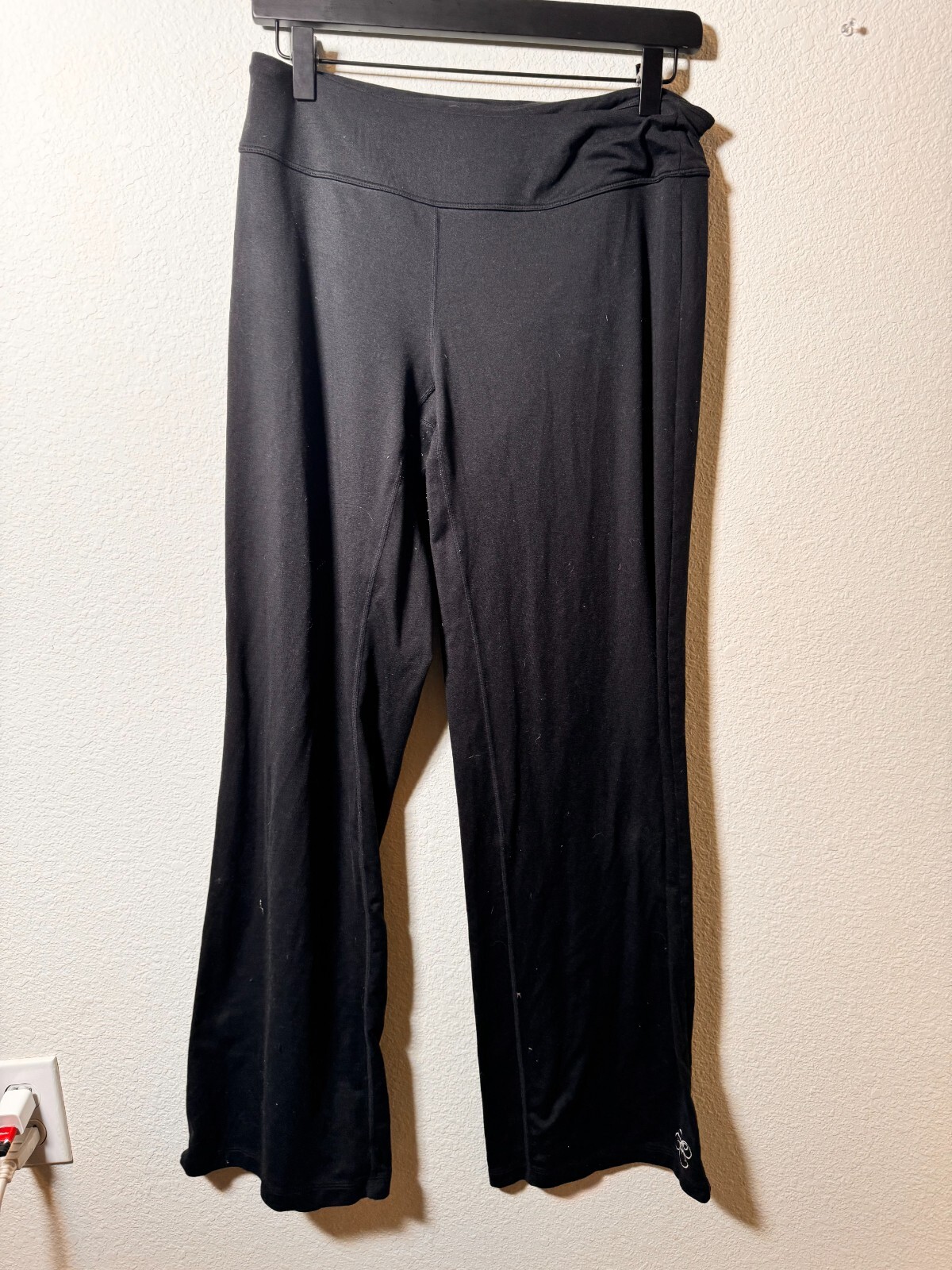 ASICS Womens Black Athletic Pants Size M Performance Workout Gym Activewear