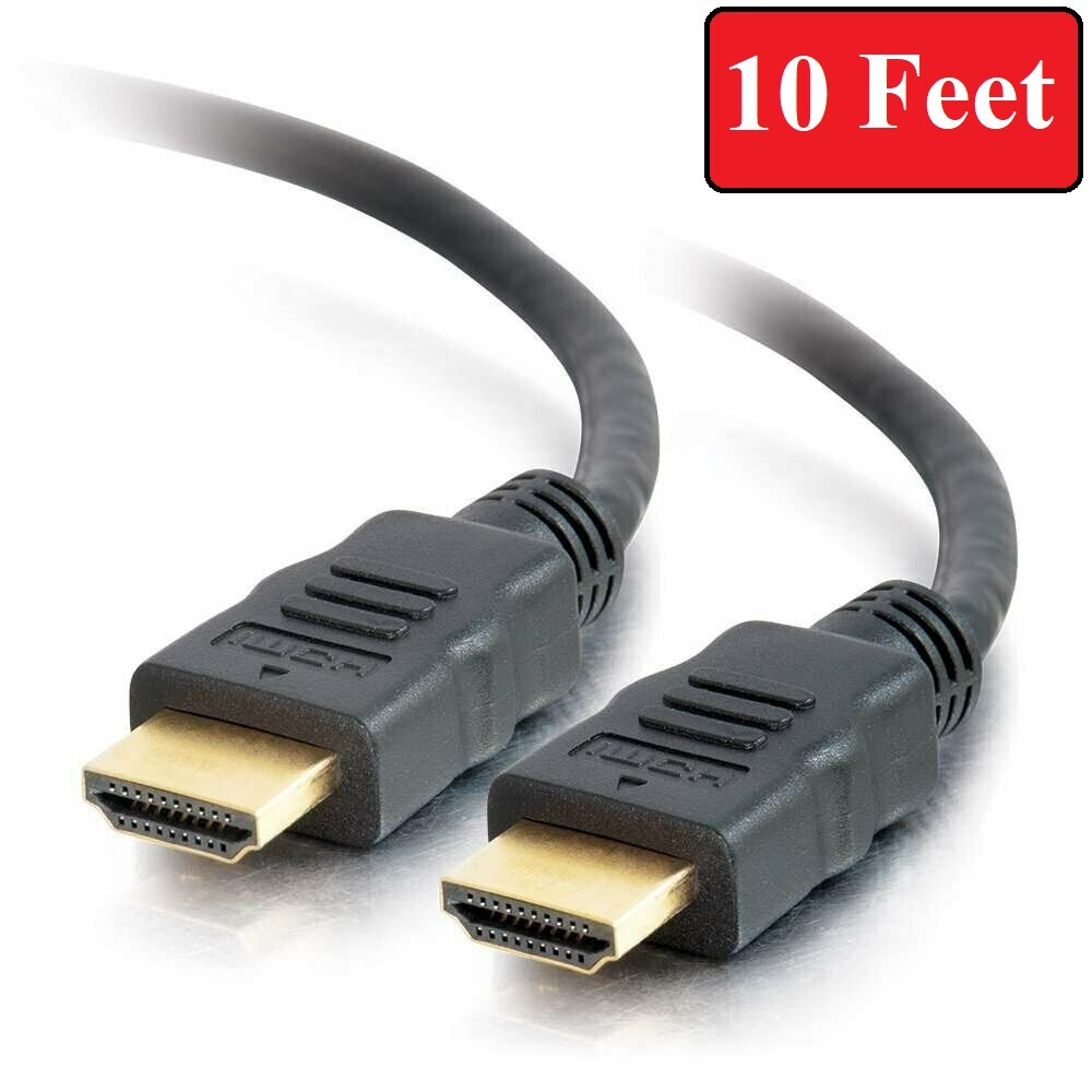 PREMIUM HDMI CABLE 10FT For BLURAY 3D DVD PS3 HDTV XBOX LCD HD TV 1080P LAPTOP