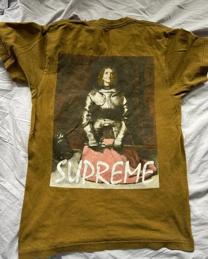 FW13 Supreme Joan Of Arc Mustard tee size M medium T shirt Rare Vintage 2013
