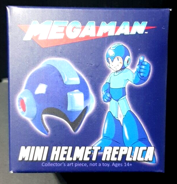 RED Mega Man Helmet Replica with stand by CAPCOM Loot Crate