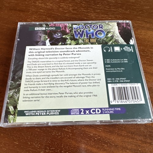 DOCTOR WHO - THE ARK - 2006 BBC AUDIO - 2 X CD - Picture 2 of 4