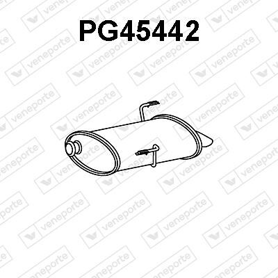 Silencieux arriere pour Peugeot 206 SW 1.4 et 1.6 HDi en acier