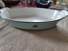 Dru Holland #26  Tulips Enameled Cast Iron Baking  Dish , used
