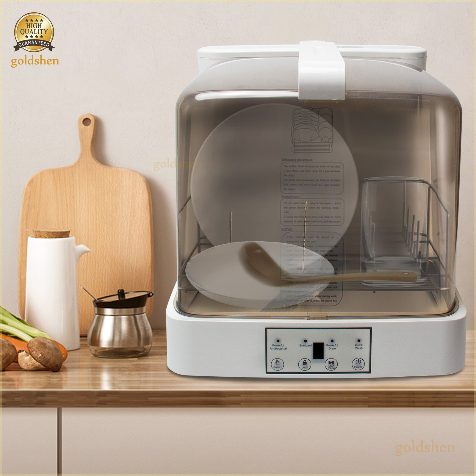 Tabletop Portable Dishwasher Mini Countertop Dishwasher No Plumbing