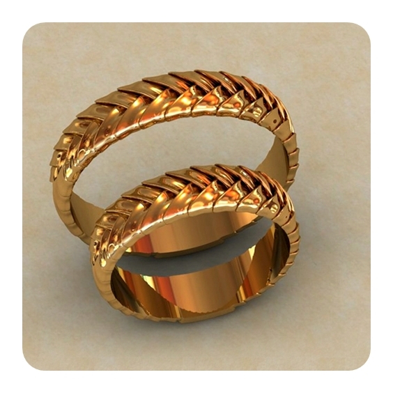 5 pcs Wedding band ring wax patterns for lost wax casting Jewelry _kb