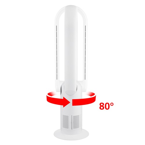 Bladeless Floor Fan Cool Heat Airflow 9H Timer Remote Touch Control Home Office - Picture 3 of 10