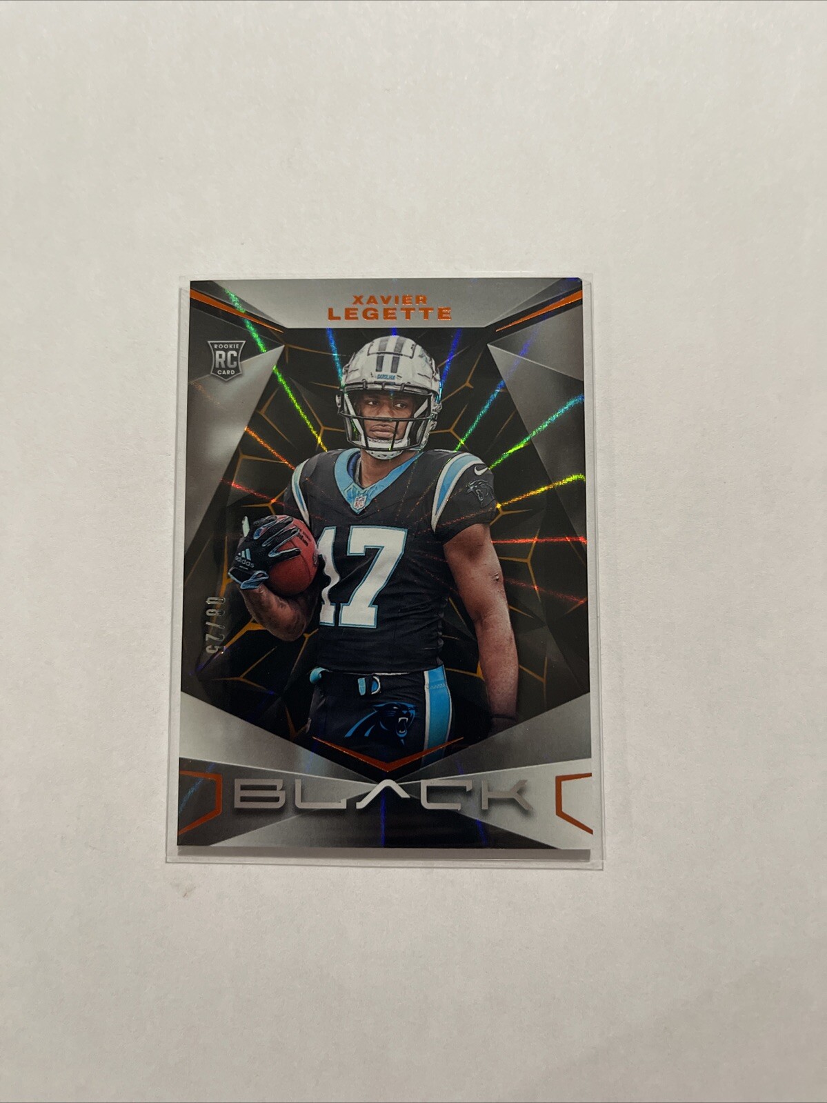 2024 Panini Black - Rookies Citrine #198 Xavier Legette /25 (RC)