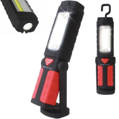 PRO-ELEC Portable LED Work Light, Pivot COB Magnetic Flashlight with 180° Swivel