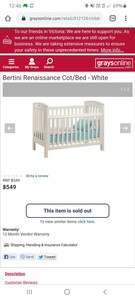 bertini cot mattress