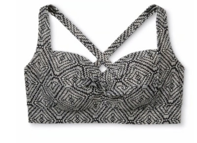 Ava & Viv Midkini Bikini Swimsuit Top NWT