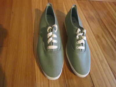 NEW Womens Posture Foundation  Canvas Sneakers Green Size 7M   #SH4