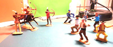 Timpo Toys + andere Hersteller Western 9 Indianer Cowboys Soldaten REDUZIERT !