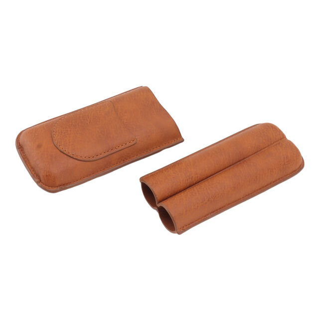 Cigar Carrying Case Cigar Case Tight Sewing Craft 2 Space Cigar Storage For