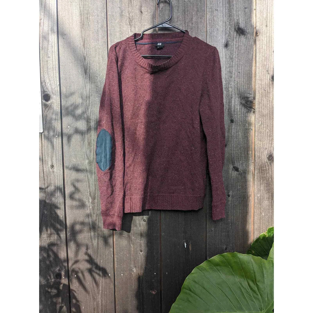 Elbow patch sweater best sale h&m