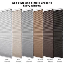 CUSTOM CUT Blackout Honeycomb Blinds For Window Cordless Cellular Shades