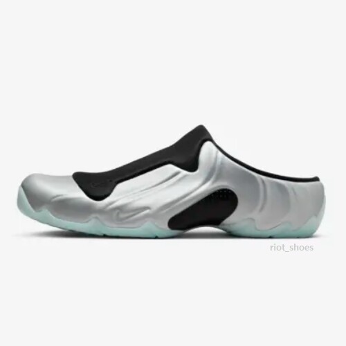 Шлепанцы Nike Clogposite Slides Хром и черный (FQ8257-002) Доставляются в ускоренном порядке