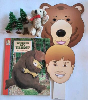 Lakeshore Phonemic Awareness WHERE'S MY TEDDY Story Time w/ Toys Pre-K K 1st