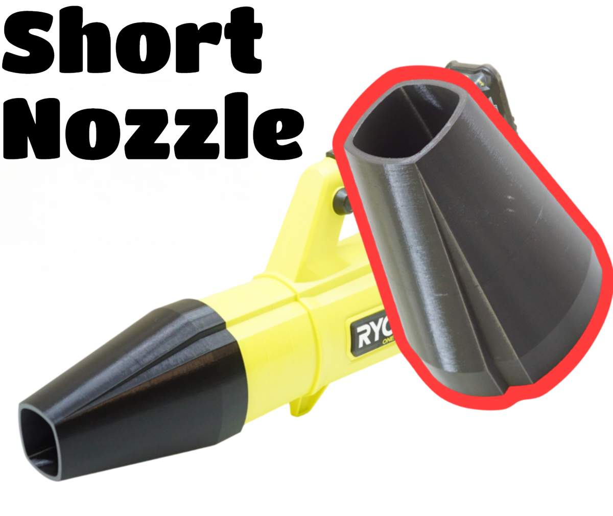 Short Car Drying Nozzle for Ryobi P21014VNM Whisper Series 130 MPH