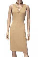 Versace Beige Nude Cocktail Dress 44 - 8