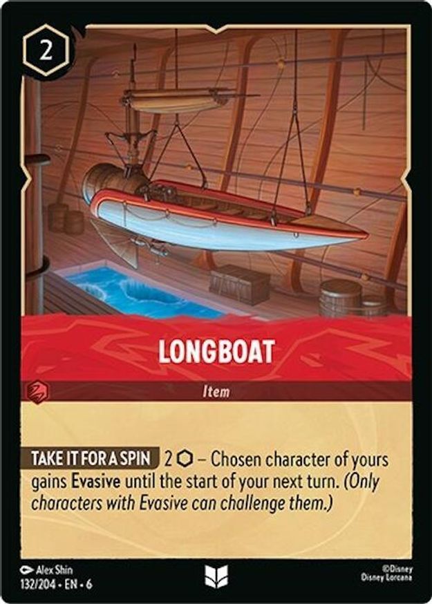 Lorcana Longboat (132/222) Azurite Sea NM