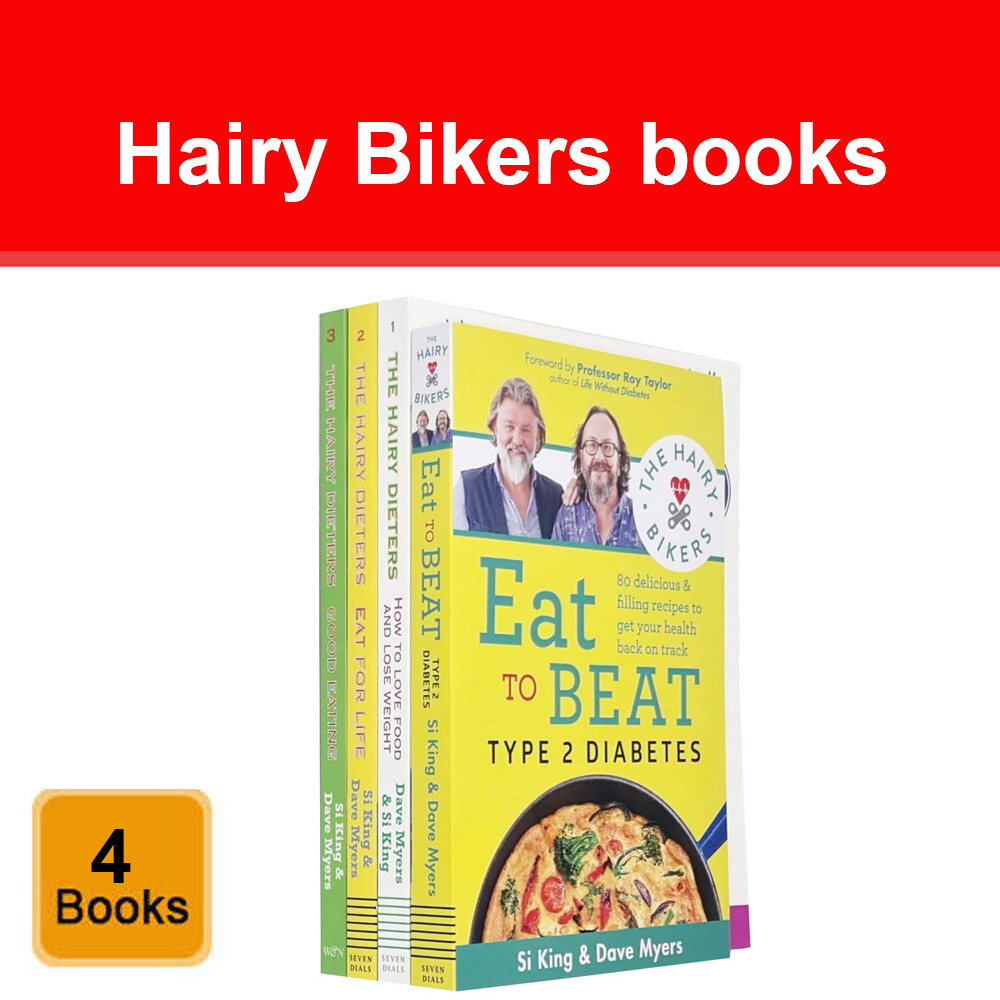 Hairy Bikers Collection 4 Books Set Eat to Beat Type 2 Diabetes, Good Eating