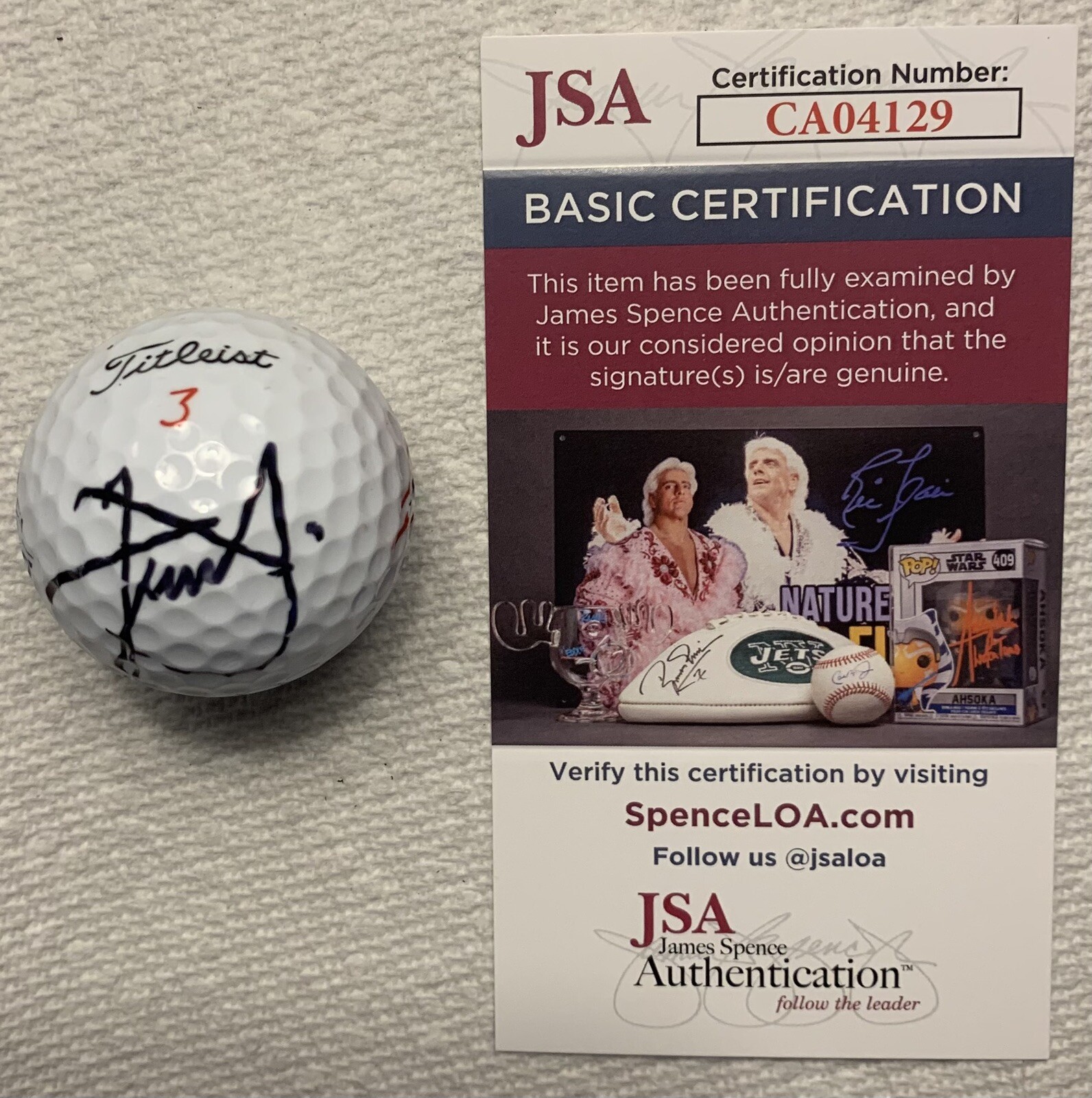 XANDER SCHAUFFELE AUTOGRAPH SIGNED BALL VALHALLA PGA CHAMPION GOLF 2024 JSA COA 