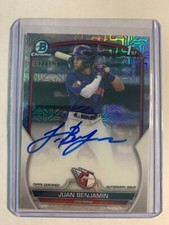 2023 1st Bowman Chrome #CPA-JBN Juan Benjamin Mojo Refractor Auto #D /150